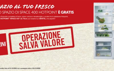 Con Scavolini il frigo HOTPOINT Space 400 è gratis