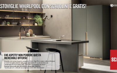 LA LAVASTOVIGLIE WHIRPOOL CON SCAVOLINI E’ GRATIS