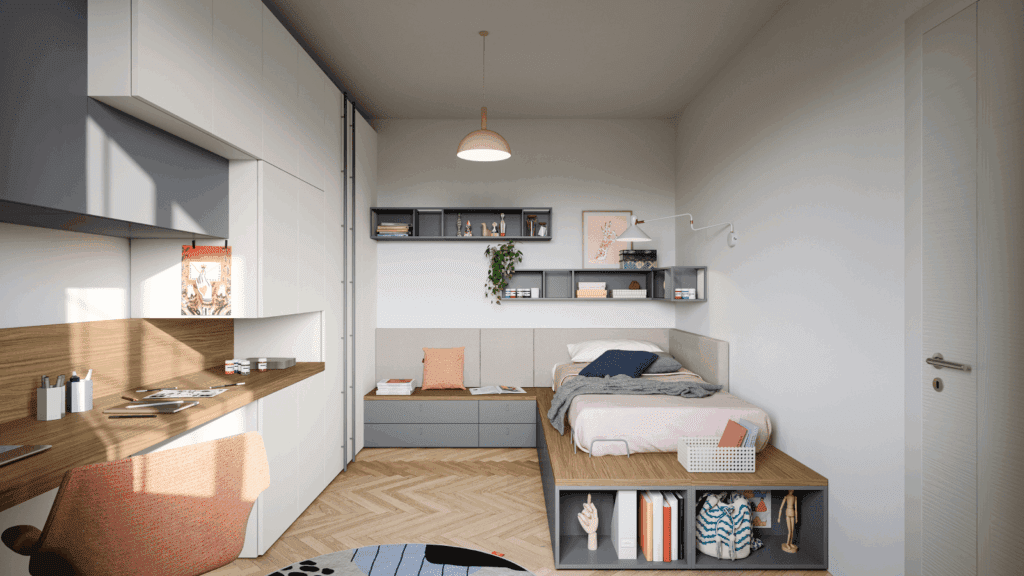 Arredi su misura e progetto di interior design realizzato da mobilificio di alta gamma a Giaveno
