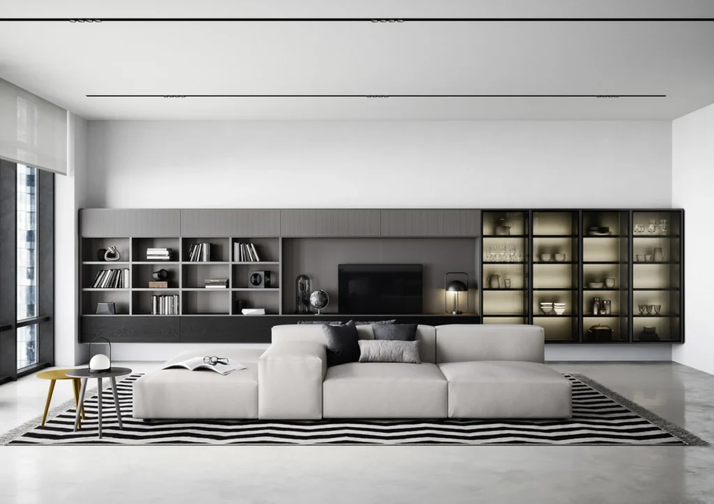 Arredi su misura e progetto di interior design realizzato da mobilificio di alta gamma a Giaveno