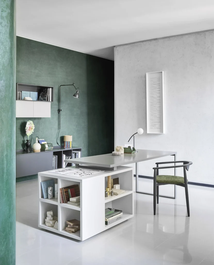 Ambiente living progettato su misura
