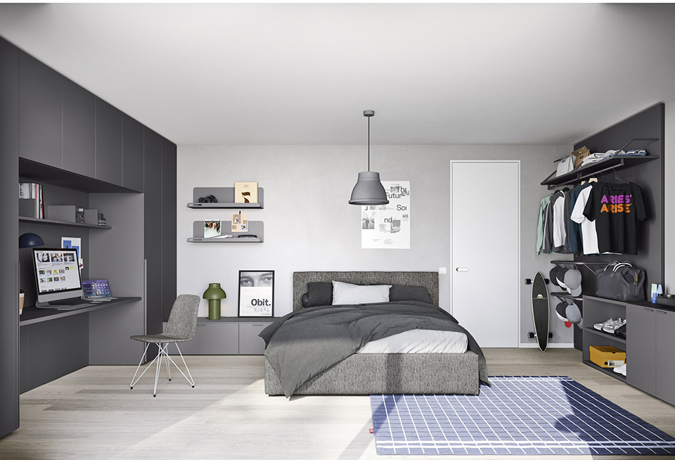 Arredi su misura e progetto di interior design realizzato da mobilificio di alta gamma a Giaveno